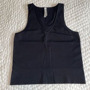 Athleta Cropped Ribbed Tank XL